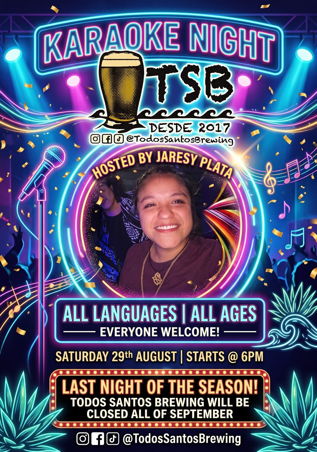 Karaoke de fin de temporada — Todos Santos Brewing